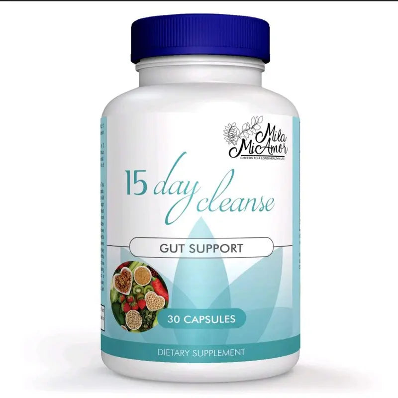 15 Day Cleanse - Gut and Colon Support | Advanced Formula with Senna, Cascara Sagrada & Psyllium Husk | Non-Gmo | Made in USA | 30 Capsules