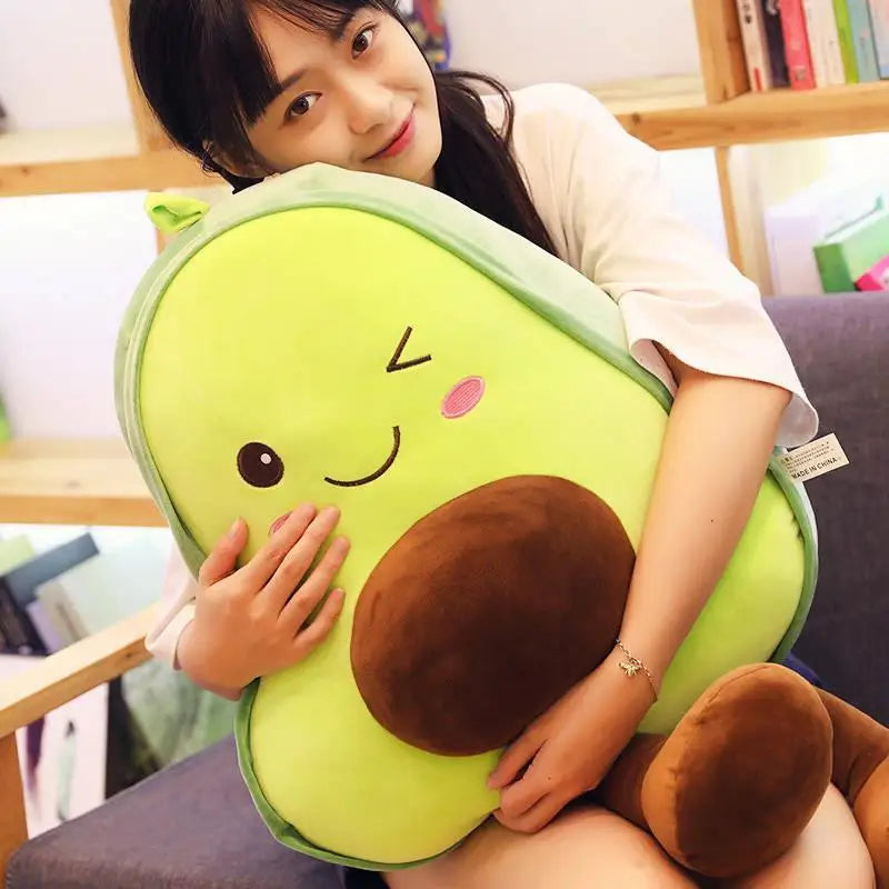 30CM Stuffed Toys Kawaii Avocado Pillow Filled Doll Fruit Cushion Soft Decorative Pillows Child Baby Girl Birthday Kid Xmas Gift